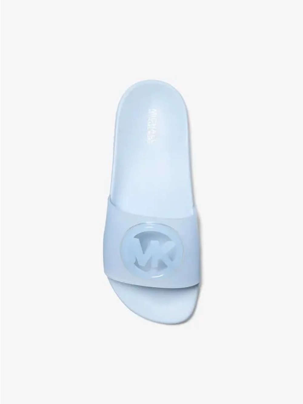 NWT Michael Kors Penny PVC Slide Sandal in Pale Blue, Size 11
